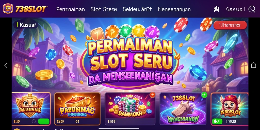 Antarmuka 738SLOT yang memukau dan interaktif untuk pengalaman bermain yang lebih seru.
