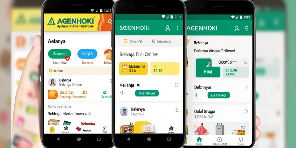 Tampilan aplikasi AGENHOKI yang modern dan user-friendly.