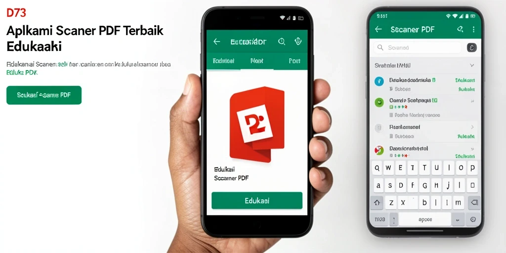 Antarmuka D73 dengan fitur Scanner PDF yang responsif.