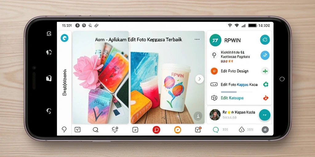 Antarmuka intuitif untuk Edit Foto Kertas Kaca RPWIN.